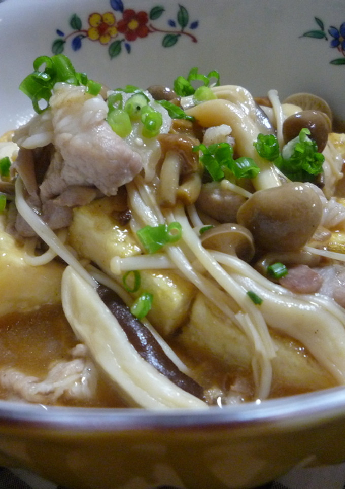 きのこと豆腐と豚肉のオイスターソース炒め-レシピのメイン写真