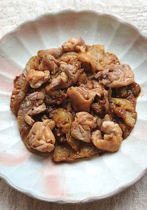 鶏ももとなすのトロ～り甘辛炒め（鶏肉）-レシピのメイン写真