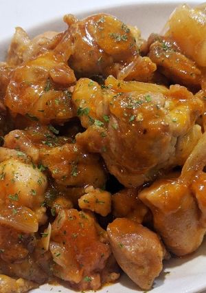 鶏もも肉と玉ねぎのケチャップ炒め-レシピのメイン写真