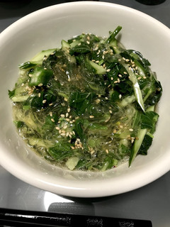 モロヘイヤとところてんの酢の物-レシピのメイン写真
