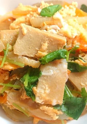 高野豆腐で他人丼(⌒‐⌒)/-レシピのメイン写真