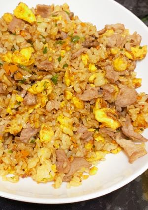簡単、豚バラパラパラチャーハン!!-レシピのメイン写真