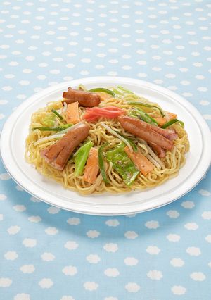 キャベツとウインナーの深煎りごま焼きそば-レシピのメイン写真