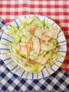 レタスのマヨポン和え-レシピのメイン写真