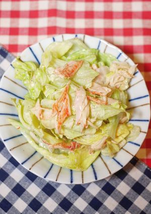 レタスのマヨポン和え-レシピのメイン写真