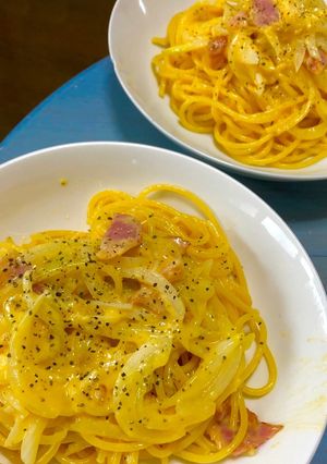 生クリーム不使用 ガツンとカルボナーラ-レシピのメイン写真