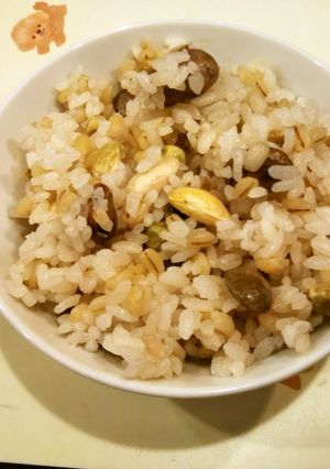 $冷凍インゲン豆ご飯$-レシピのメイン写真
