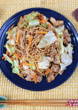 椎茸粉で美味しい焼きそば♪-レシピのメイン写真
