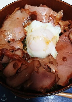 高菜漬叉焼丼♬温玉のせ-レシピのメイン写真