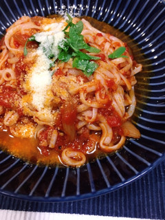 1人分レシピ:低糖質麺アラビアータ-レシピのメイン写真