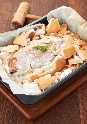 オーブンレンジで簡単！鯛の塩釜焼き-レシピのメイン写真