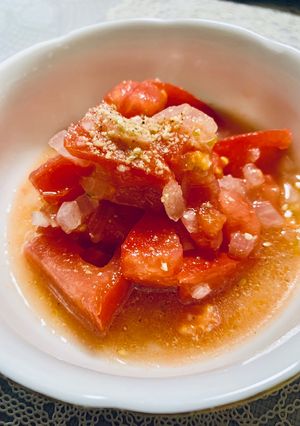 トマトと玉ねぎの中華風サラダ-レシピのメイン写真