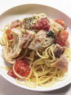 生ハムとトマトの冷製パスタ-レシピのメイン写真