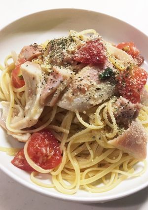 生ハムとトマトの冷製パスタ-レシピのメイン写真