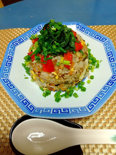 戴き物の漬物で塩分置き換えチャーハン!-レシピのメイン写真