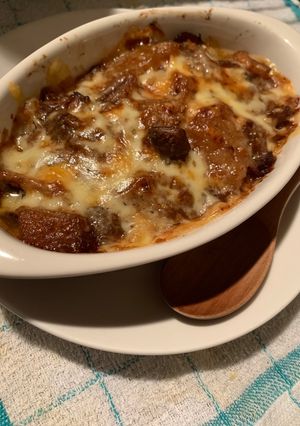 鳥ももチーズのオーブン焼（昨夜の残り物）-レシピのメイン写真