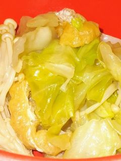 簡単☆キャベツと油揚げの煮浸し-レシピのメイン写真