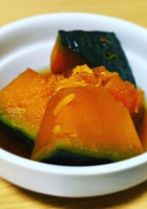 超シンプル　レンジかぼちゃの煮物-レシピのメイン写真