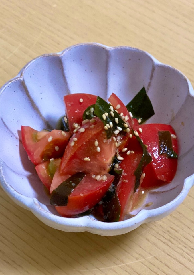 簡単！トマトとワカメのナムル-レシピのメイン写真