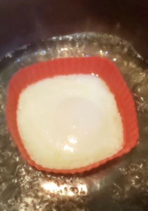 シリコンケースで簡単目玉焼き-レシピのメイン写真