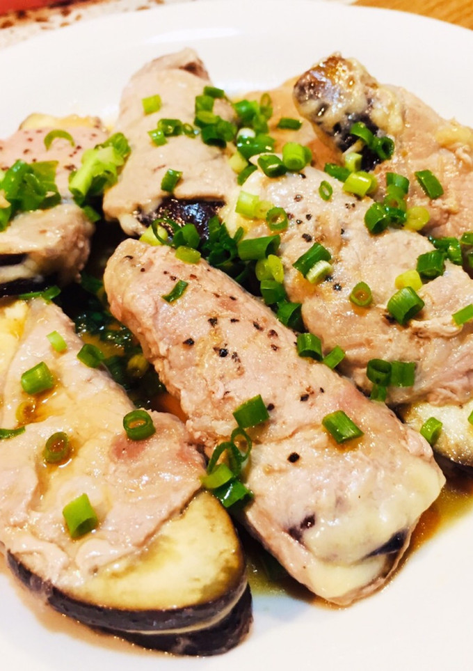 チーズとろ〜り！ナスの簡単肉巻き！-レシピのメイン写真