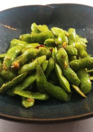 蒸し焼き枝豆のペペロン風-レシピのメイン写真