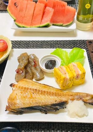 ホッケメインの和食ご飯・焼き魚夕飯献立-レシピのメイン写真