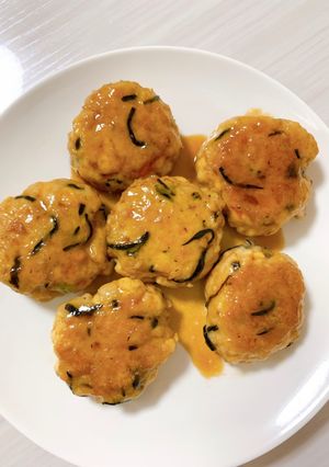 ダイエット　豆腐入り鶏団子×余り物ひじき-レシピのメイン写真