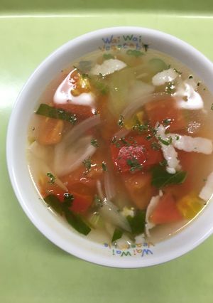 【保育園給食】ミネストローネスープ-レシピのメイン写真