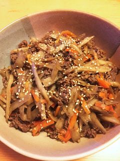 牛肉とゴボウのきんぴら-レシピのメイン写真