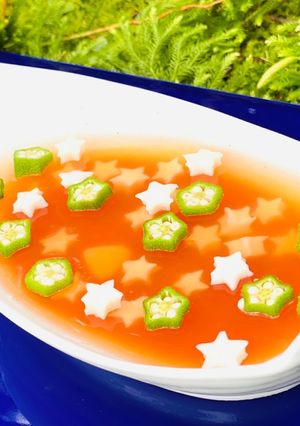 野菜ジュースで作る簡単ゼリー寄せ-レシピのメイン写真