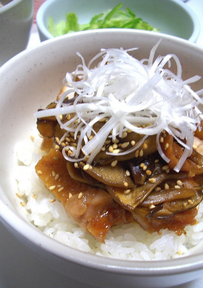 鶏と舞茸の照り煮丼-レシピのメイン写真