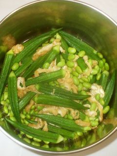 おくらの煮びたし♪簡単枝豆と-レシピのメイン写真