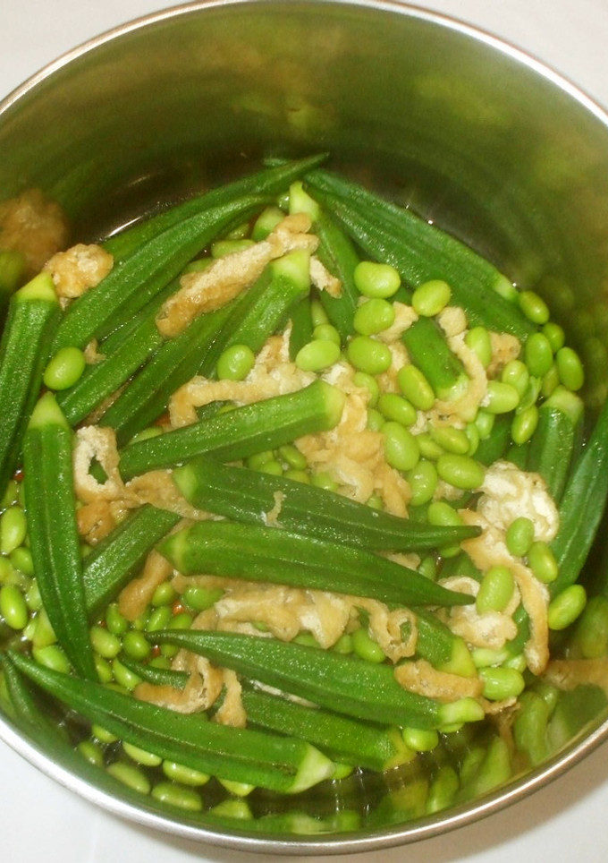 おくらの煮びたし♪簡単枝豆と-レシピのメイン写真