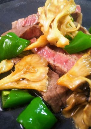 舞茸と万願寺ししとうのステーキソース-レシピのメイン写真