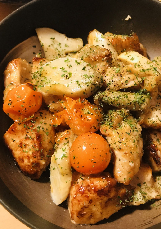 鶏むね肉のアヒージョ風唐揚げ-レシピのメイン写真