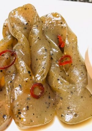 手綱こんにゃくの煮物・ねじり蒟蒻の甘辛煮-レシピのメイン写真