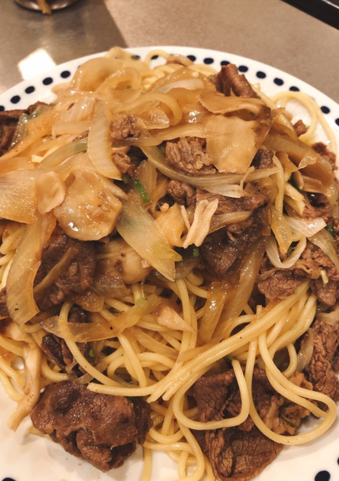 牛肉とまいたけの和風パスタ-レシピのメイン写真