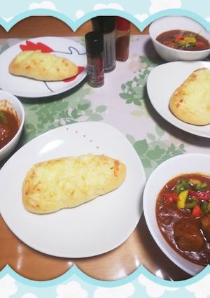 リメイクcurry&ダブルWチーズ・ナン-レシピのメイン写真