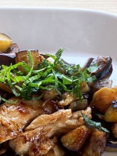 茄子と豚肉の蜂蜜バター醤油炒め-レシピのメイン写真