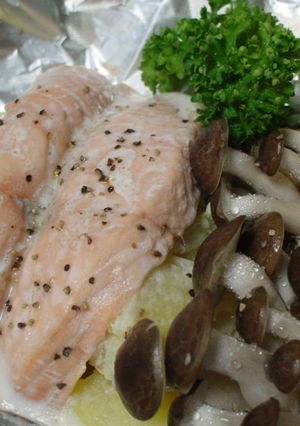 鮭とじゃがマヨのホイル焼き-レシピのメイン写真