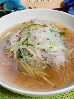 スープで食べる♪春雨サラダ-レシピのメイン写真