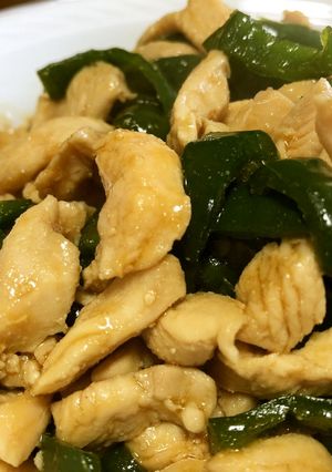カロリーオフ！鶏胸肉とピーマンの甘辛炒め-レシピのメイン写真