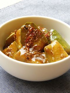 「わんぱく坊主」キュウリの麻婆炒め-レシピのメイン写真