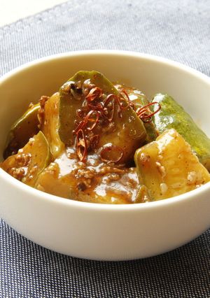 「わんぱく坊主」キュウリの麻婆炒め-レシピのメイン写真