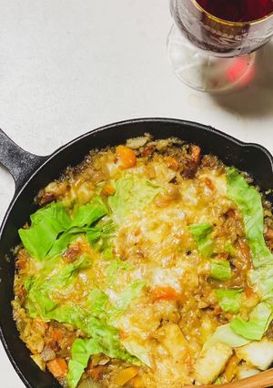 簡単！ご飯からチーズカレーリゾット♪-レシピのメイン写真