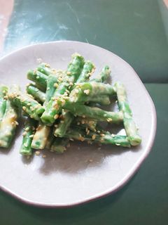 味噌マヨいんげん-レシピのメイン写真