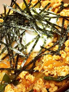 鶏挽き肉で☆ピリ辛スタミナ丼-レシピのメイン写真