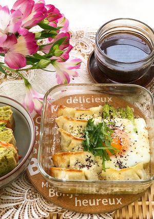 餃子 チーズ紫蘇ゆかりカリカリ焼き-レシピのメイン写真
