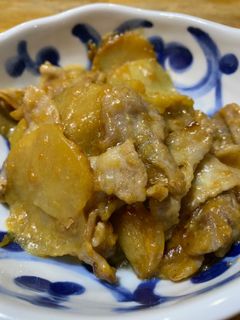 やみつき〜豚バラ入り味噌バターポテト-レシピのメイン写真